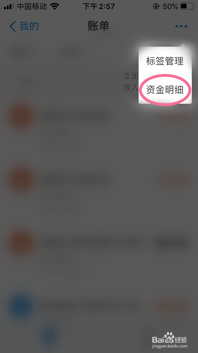 支付宝怎么查询资金明细