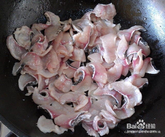 黑鱼二吃之雪菜春笋溜鱼片