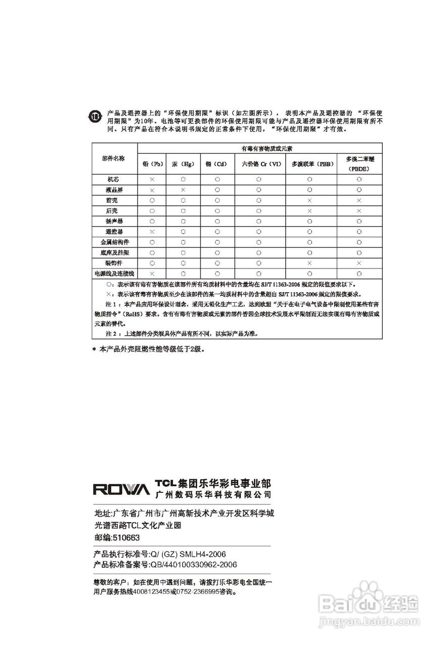 TCL王牌LCD26M08液晶彩电使用说明书:[3]
