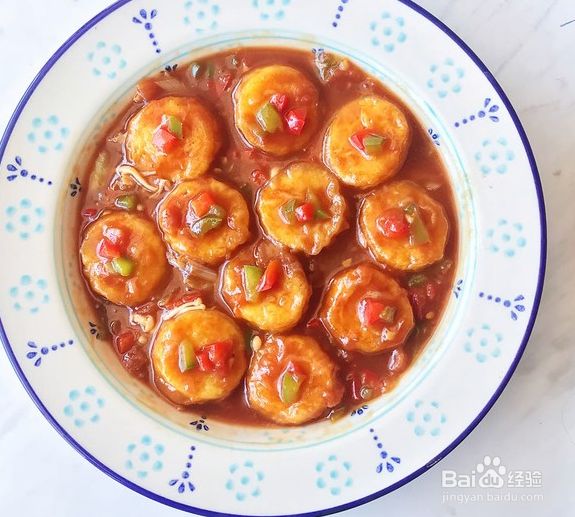 茄汁金菇烧豆腐的做法