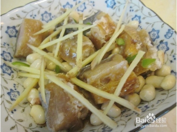 粤菜之花生蒸鱼干