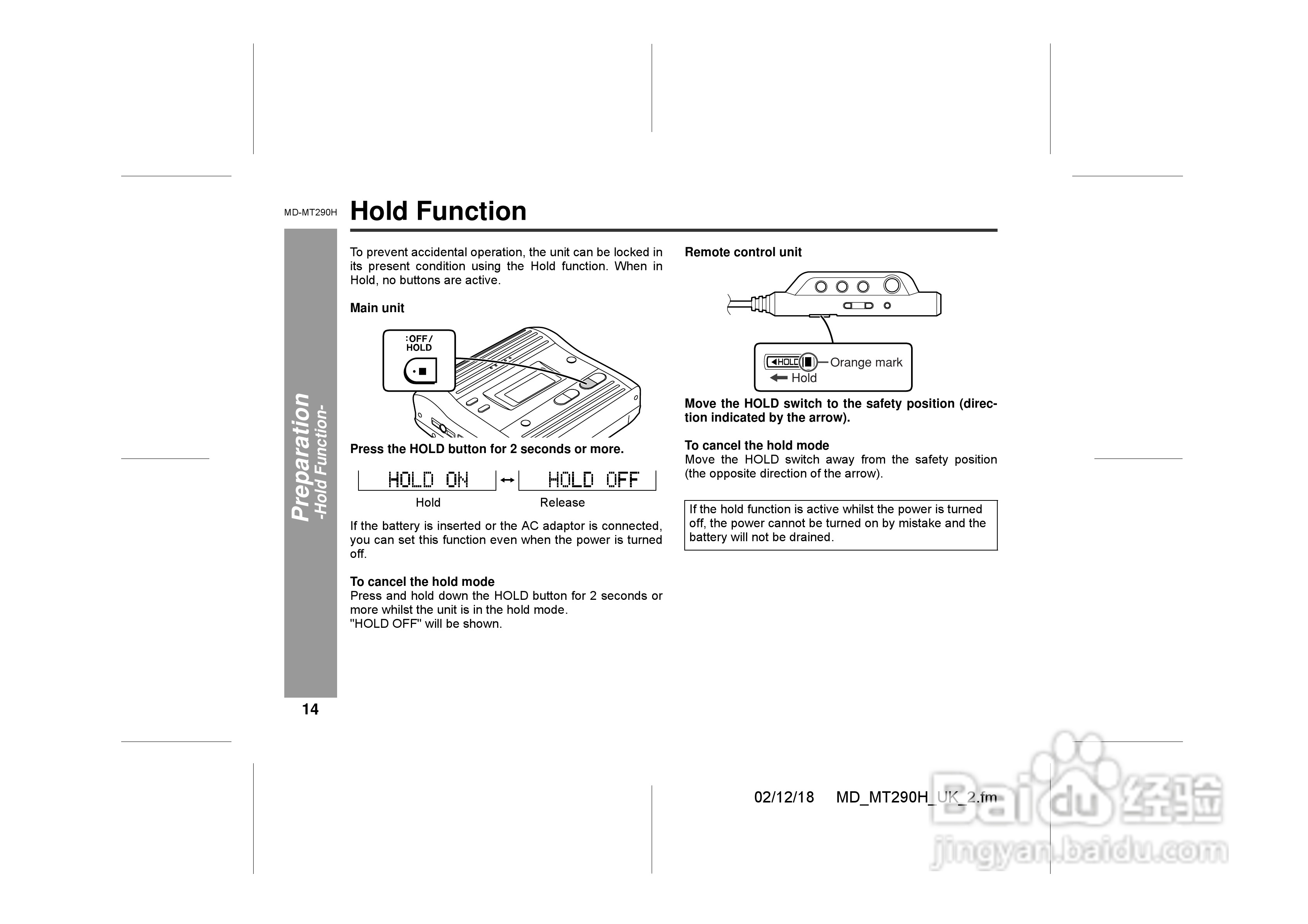 夏普MD-MT290H数码影音使用说明书:[2]