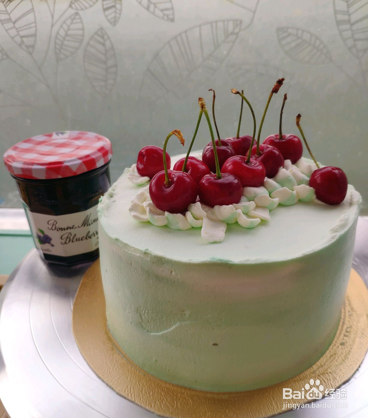 蓝莓抹茶蛋糕的做法