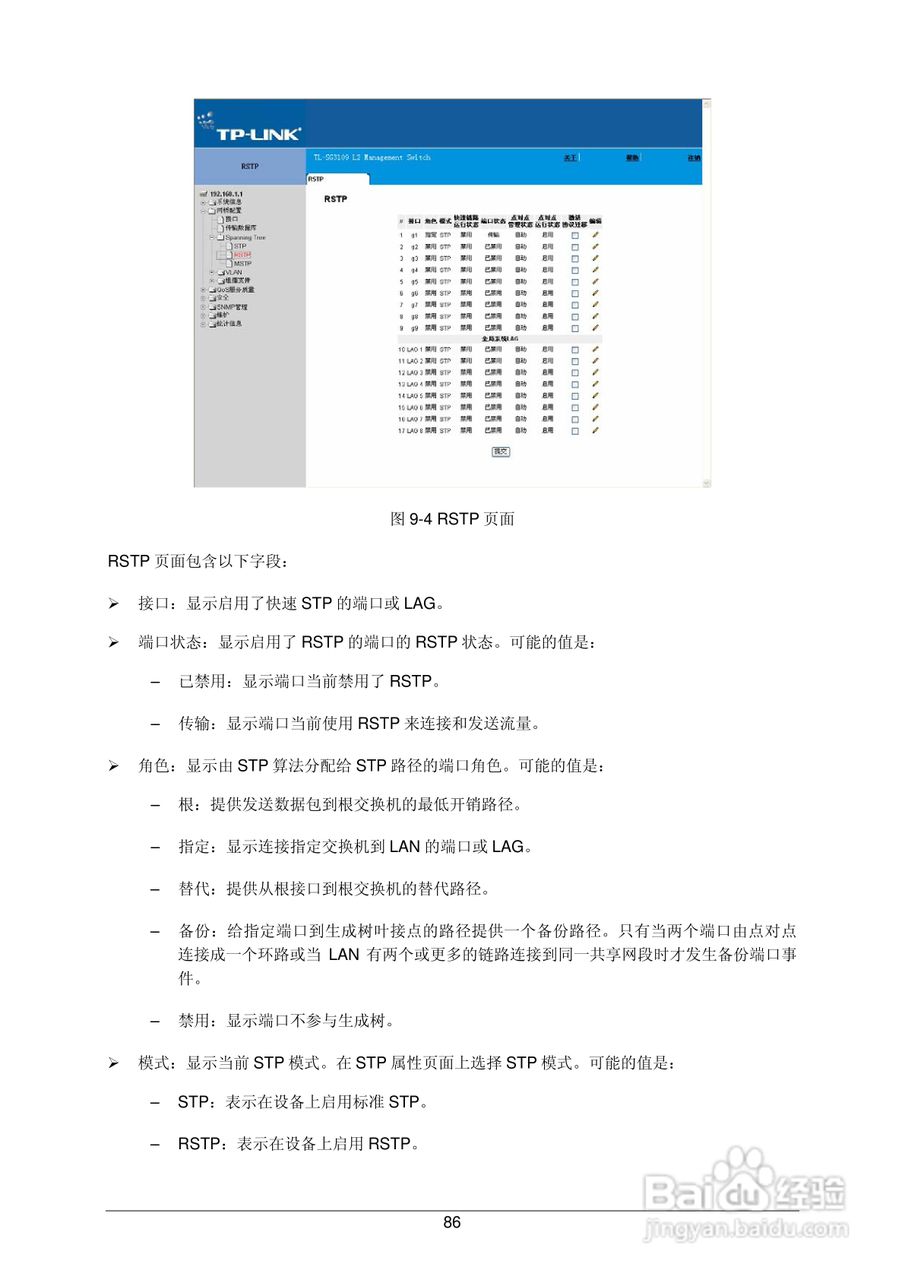 普联TP-LINK TL-SL3452交换机使用说明书:[10]