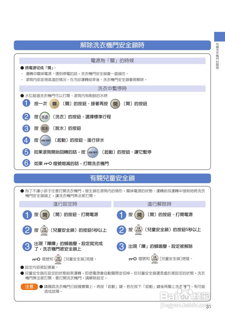 日立SF-BD2200TR洗衣机使用说明书:[4]