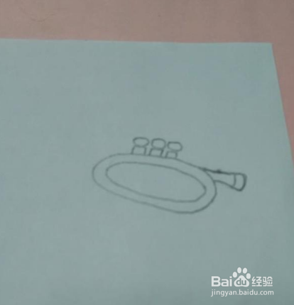 简笔画乐器小号