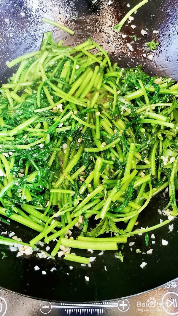 蒜蓉茼蒿的做法