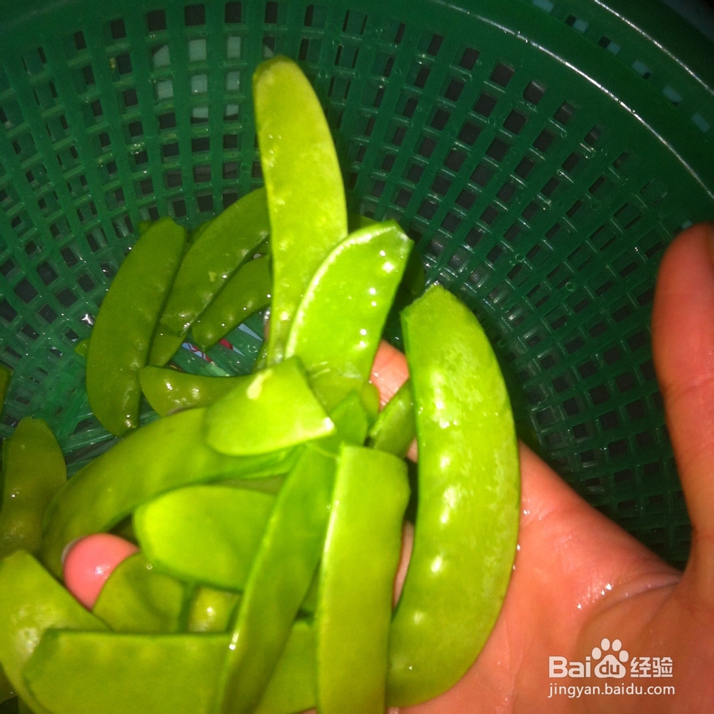 两个人的小日子：[19]腊肉炒荷兰豆