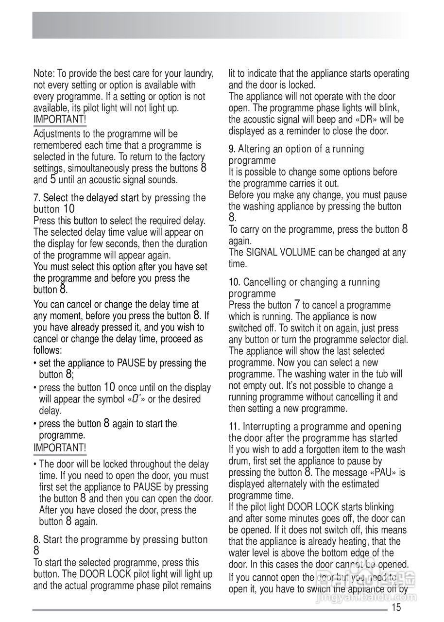 美国飞歌MFW12CEZHS型美式洗衣机说明书:[2]