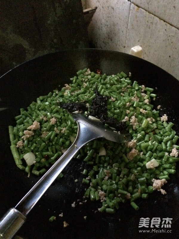 肉末橄榄菜炒豇豆