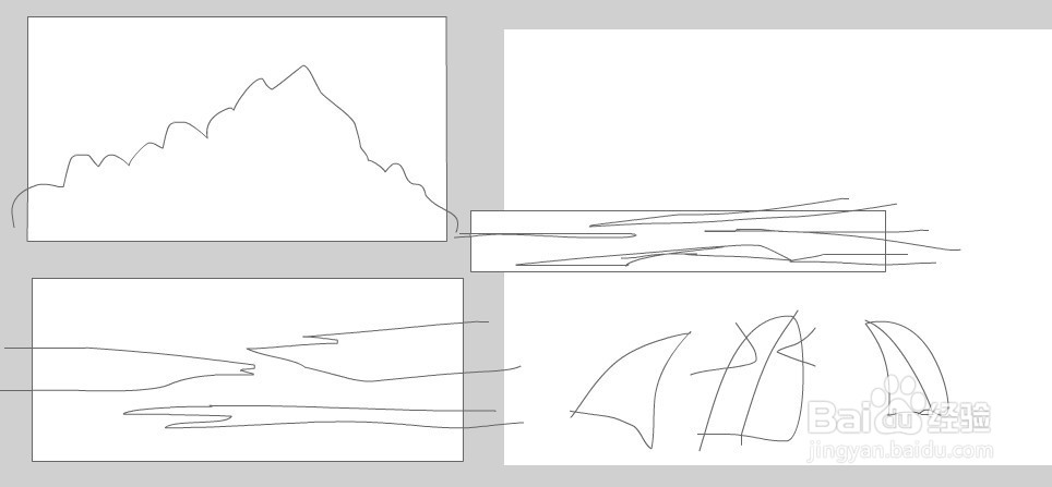 flash如何绘制一个MG海边场景