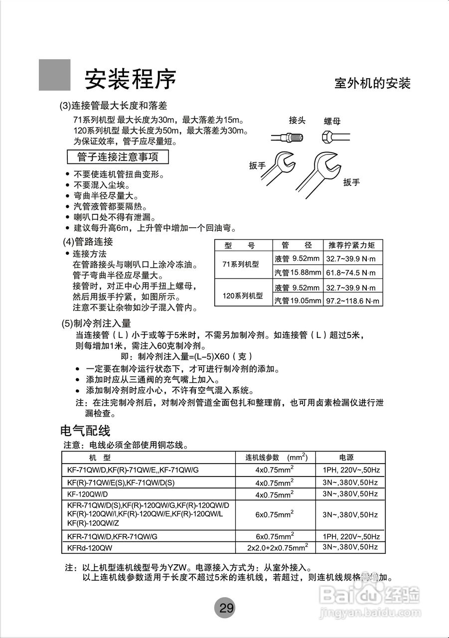 海尔商用空调KF(R)-710W/D使用安装说明书:[4]