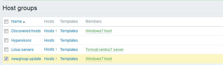 如何在zabbix的web管理中修改主机分组？