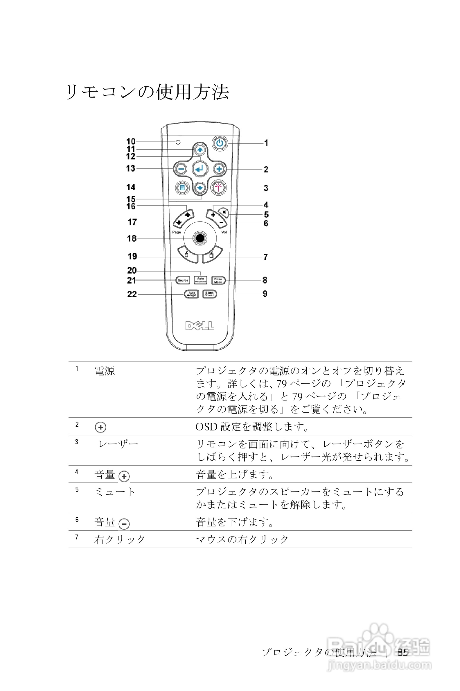 DELL Dell 3400MP Projecto投影机说明书:[9]