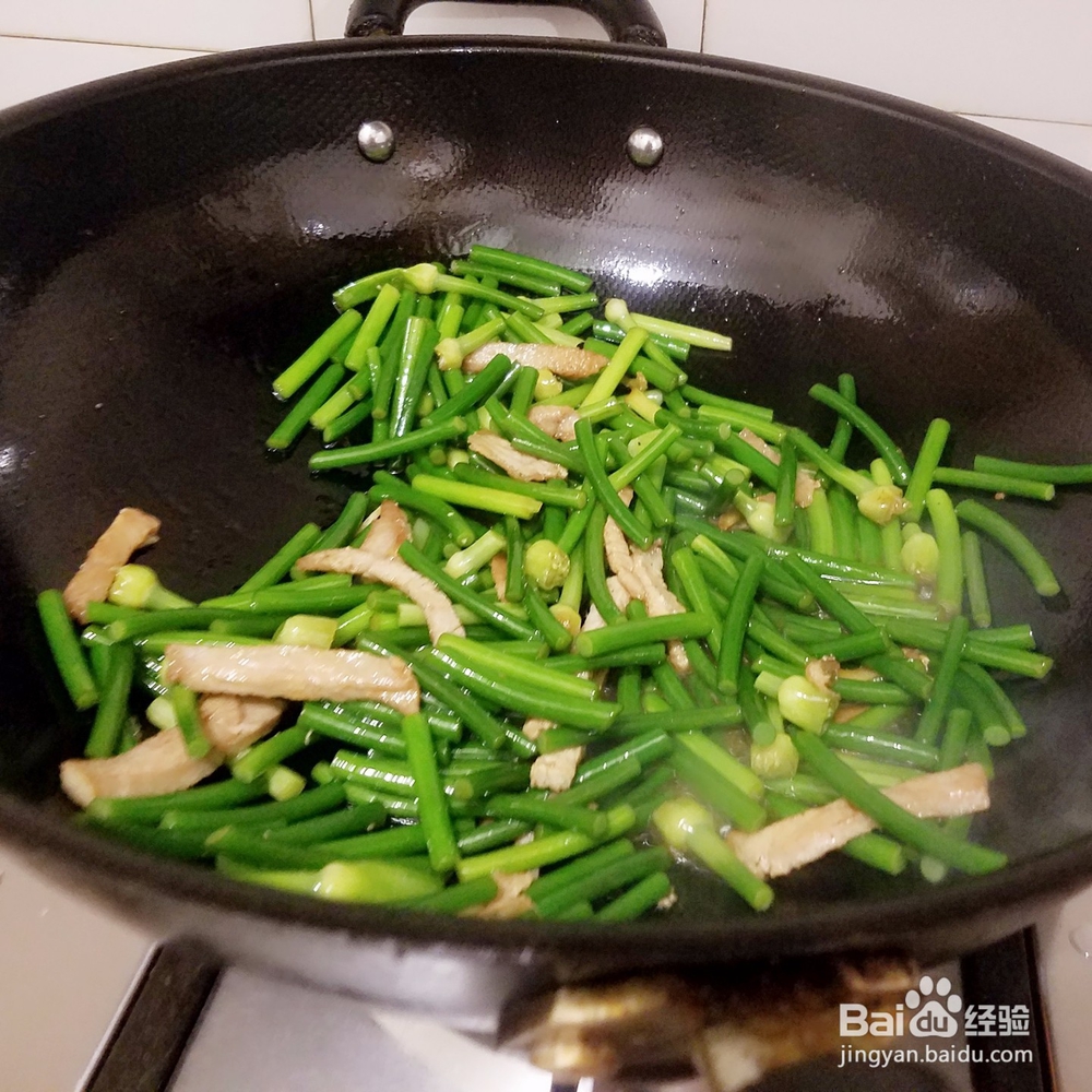 蒜苔炒肉的家常做法---怎么做