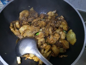 红烧三黄鸡的制作方法