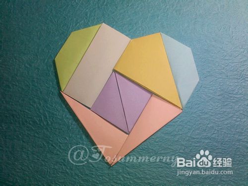 【天の折馆】爱心拼板折纸实拍教程（上篇）