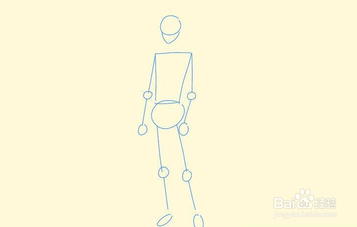 如何画一个动画体