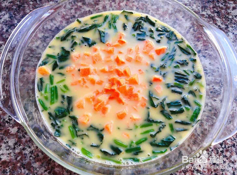 虾爬肉菠菜蒸蛋羹怎么做