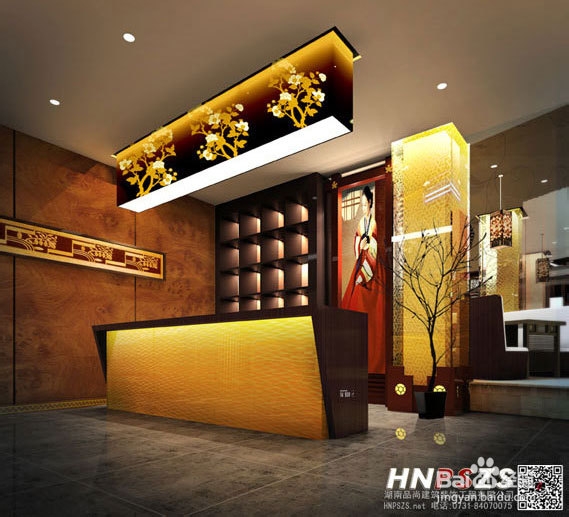 落叶知秋遍地金的古典中式餐厅的装修