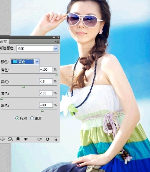 Photoshop让暗淡的美女图片恢复水嫩肤色