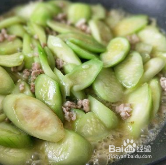 肉末丝瓜怎么制作