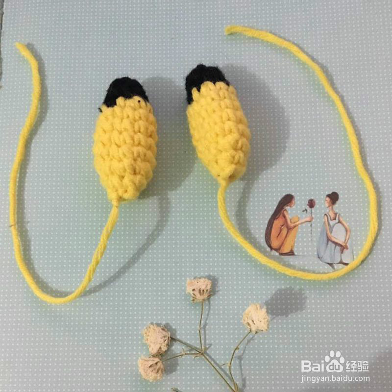 毛线玩偶皮卡丘的钩法教程