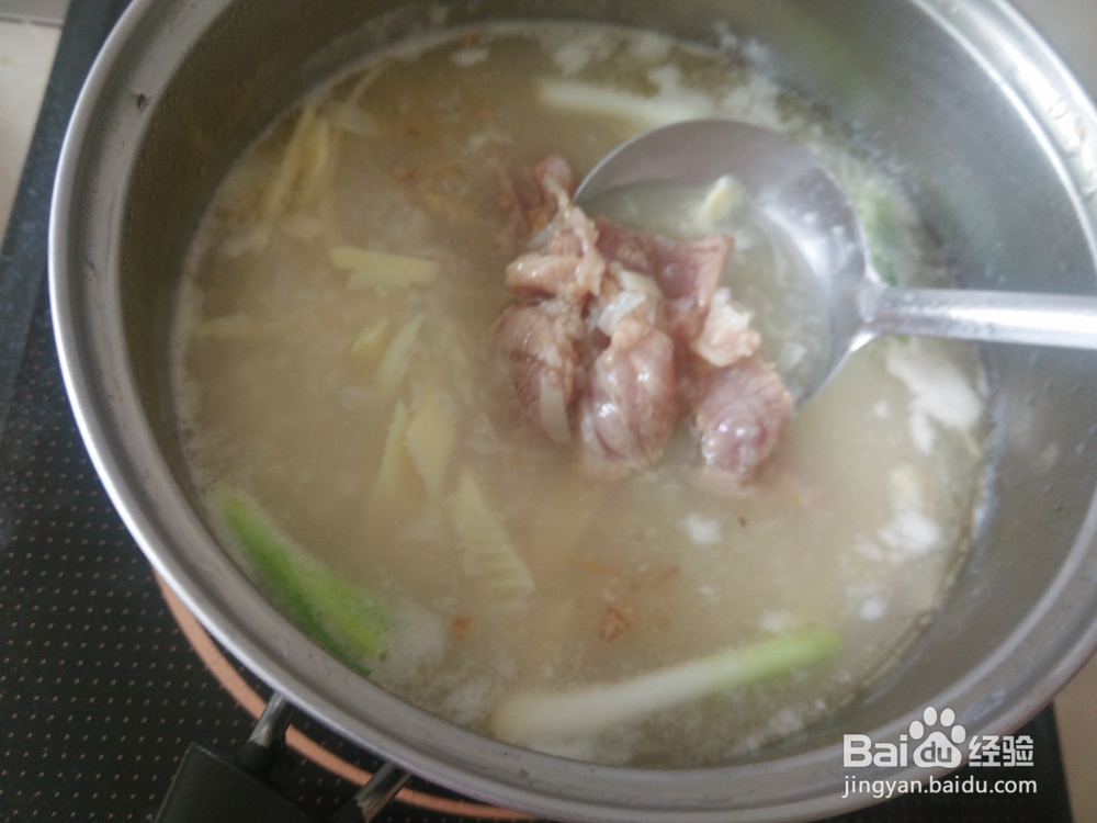 鲜笋瘦肉滚粥的做法