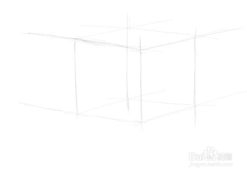 成角透视正方体绘制