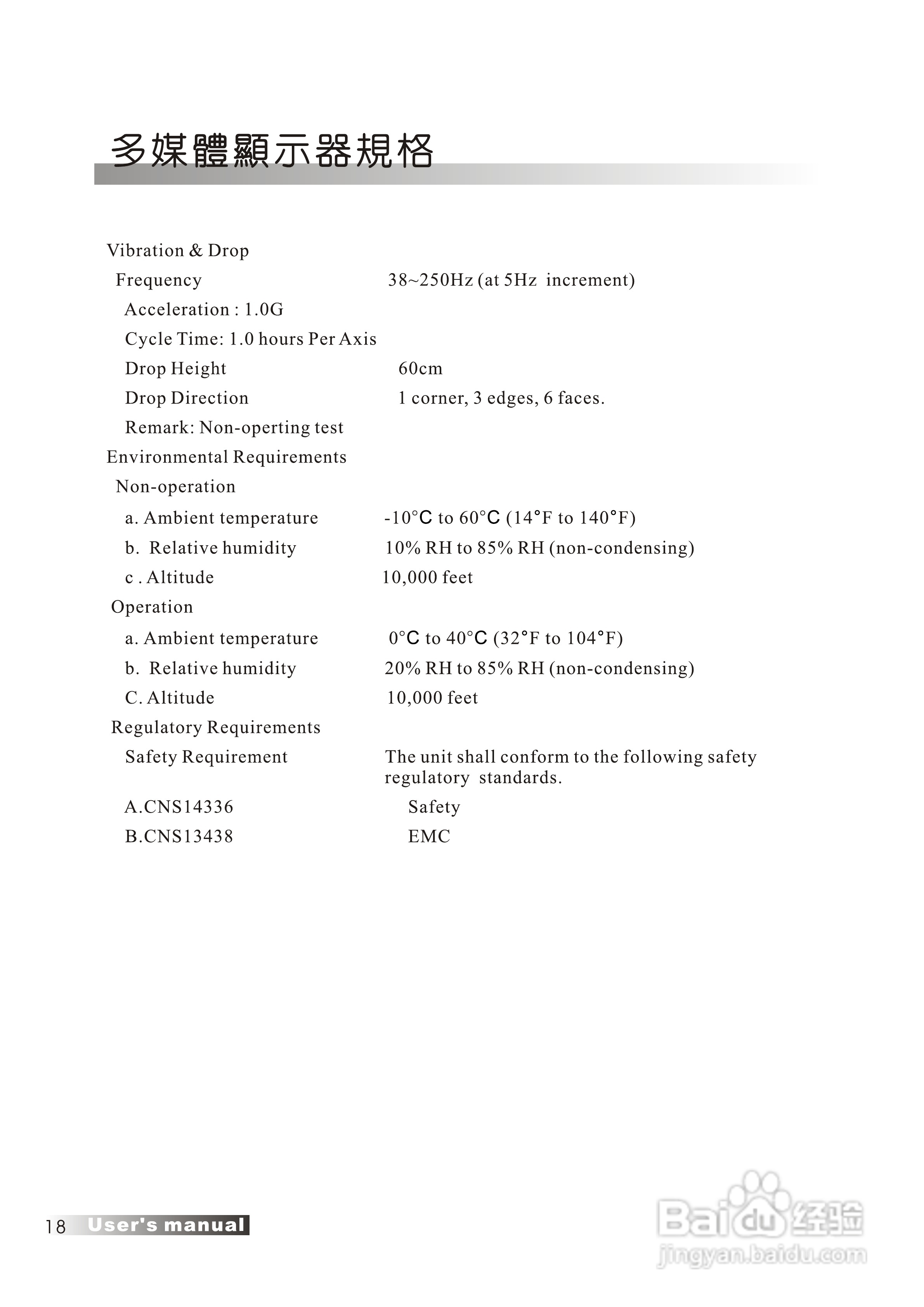 声宝LM-32H28型多媒体液晶显示器说明书:[2]