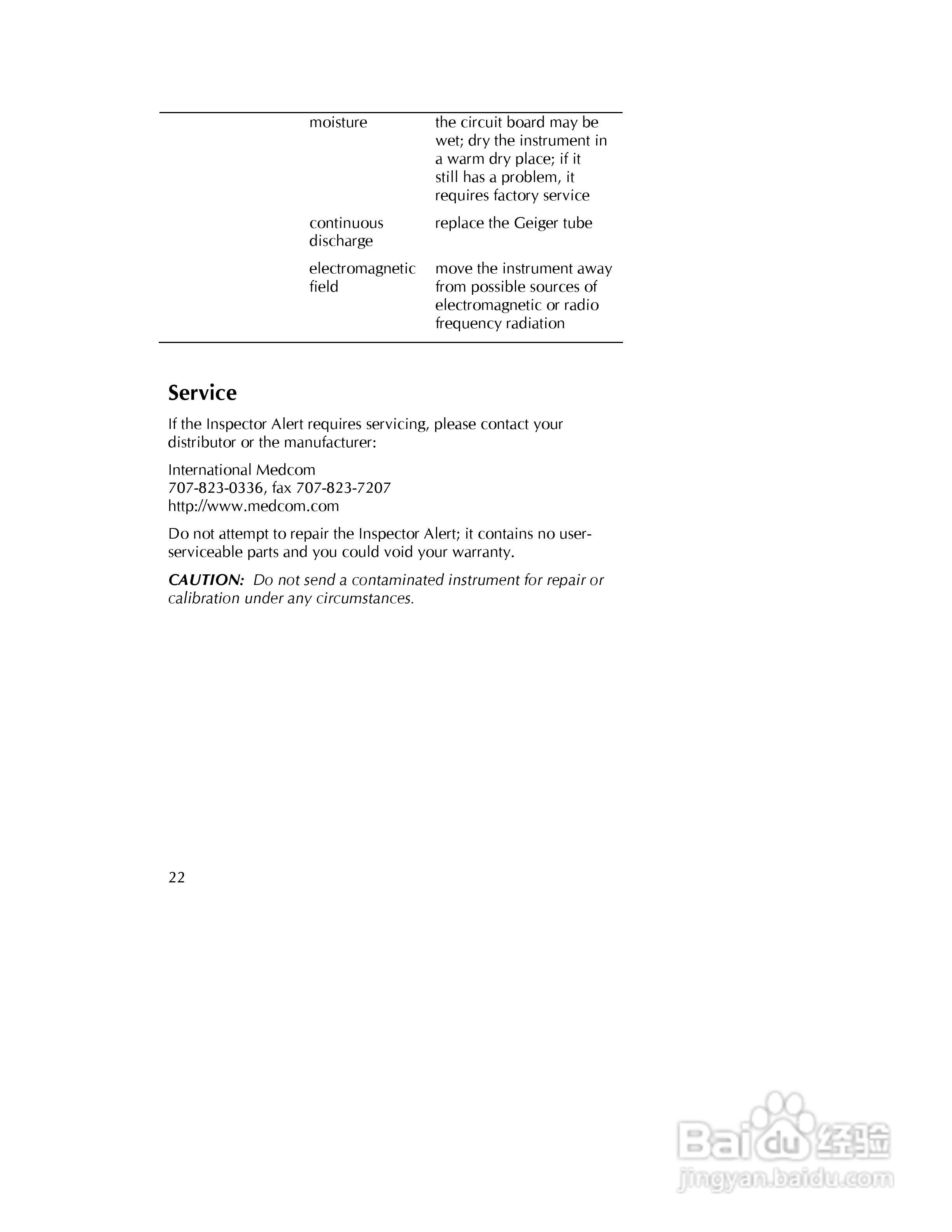 Inspector alert 辐射检测仪说明书:[3]