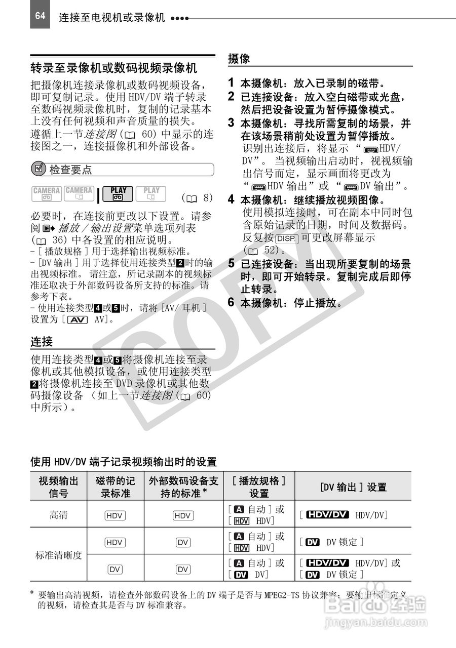 佳能HV40数码摄像机使用说明书:[7]