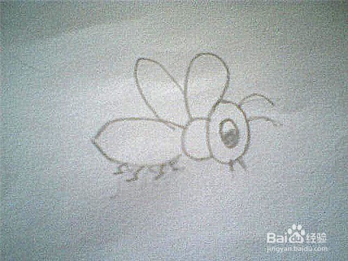 简笔画蜜蜂的画法