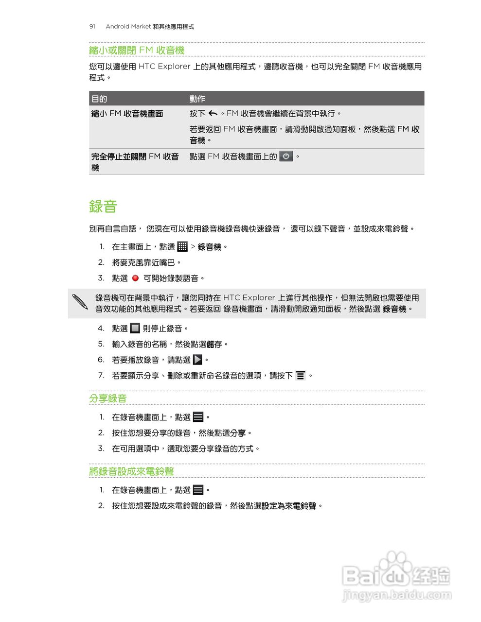 多普达HTC Explorer A310e手机使用说明书:[10]