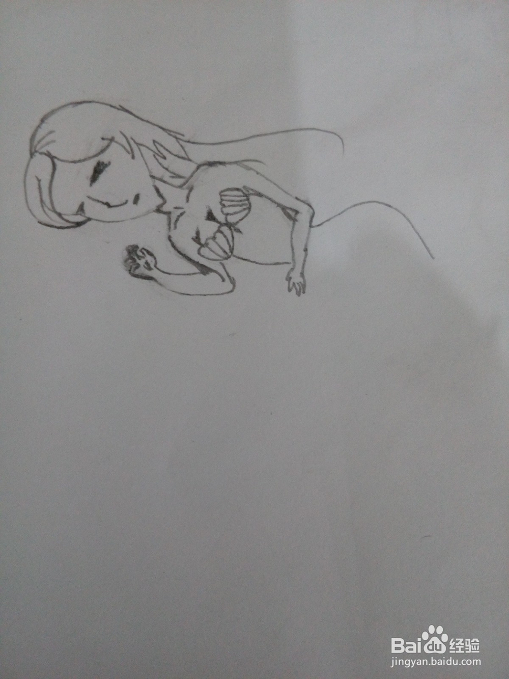 怎样简笔画美人鱼