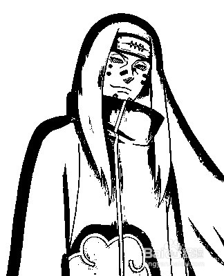 简笔画动漫人物人间道的画法