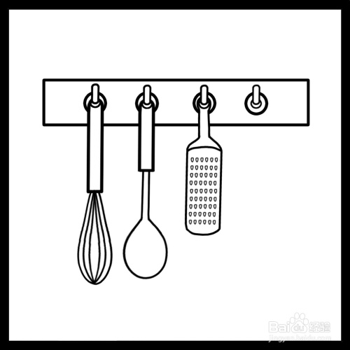 厨房用具简笔画