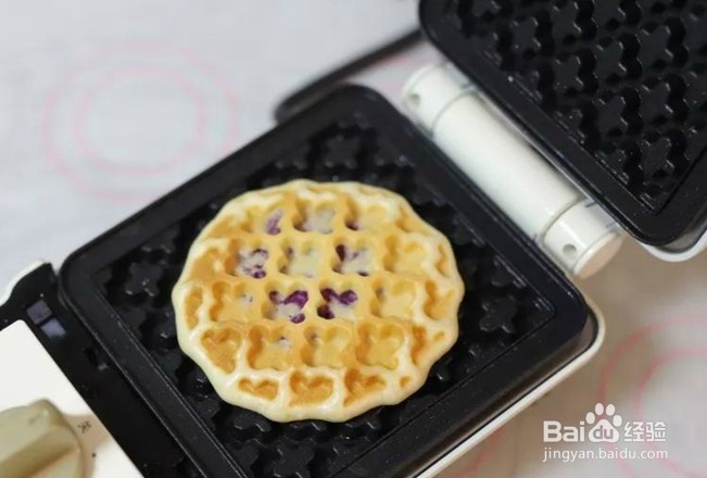 紫薯华夫饼的做法