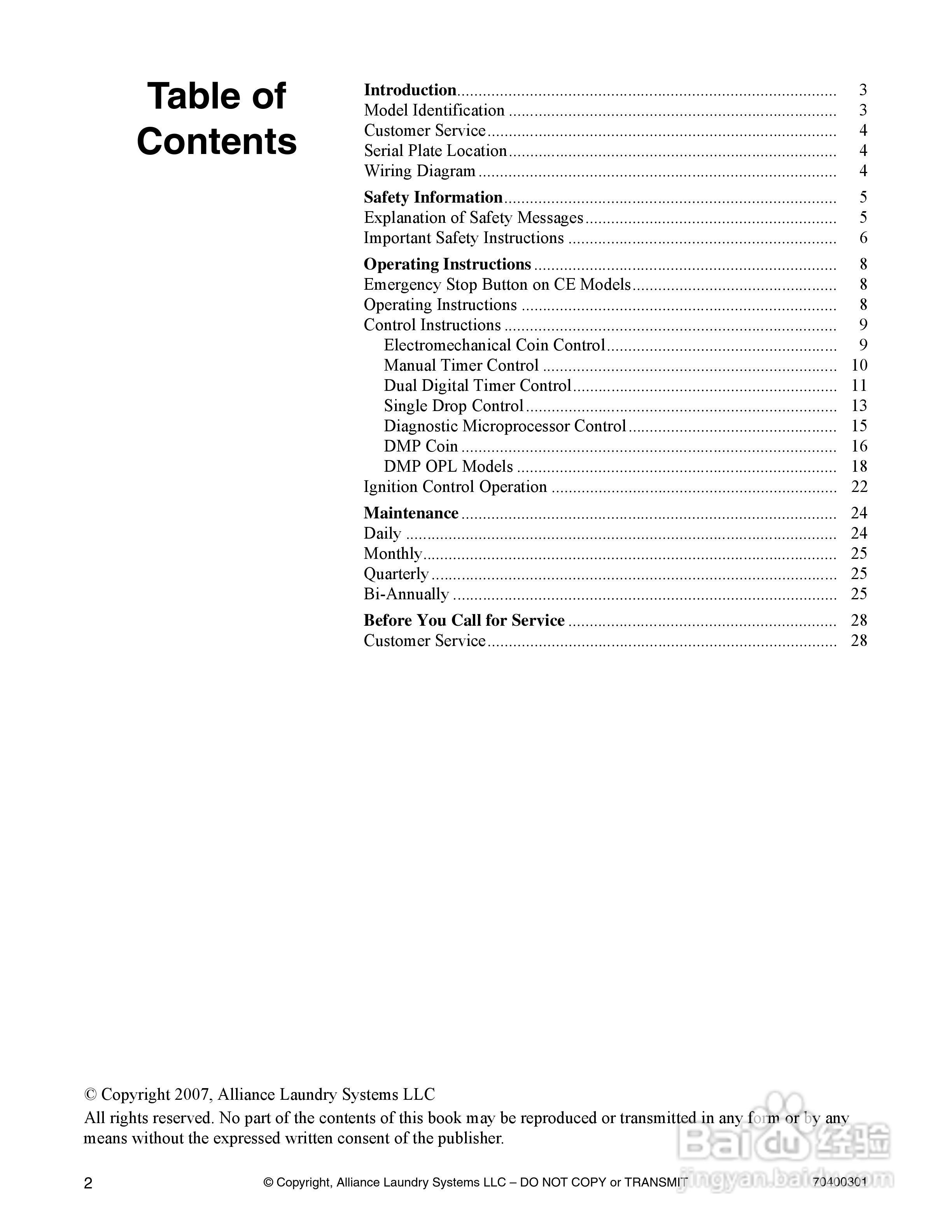 上海丹威CISSELL CT50-75烘干机说明书:[1]