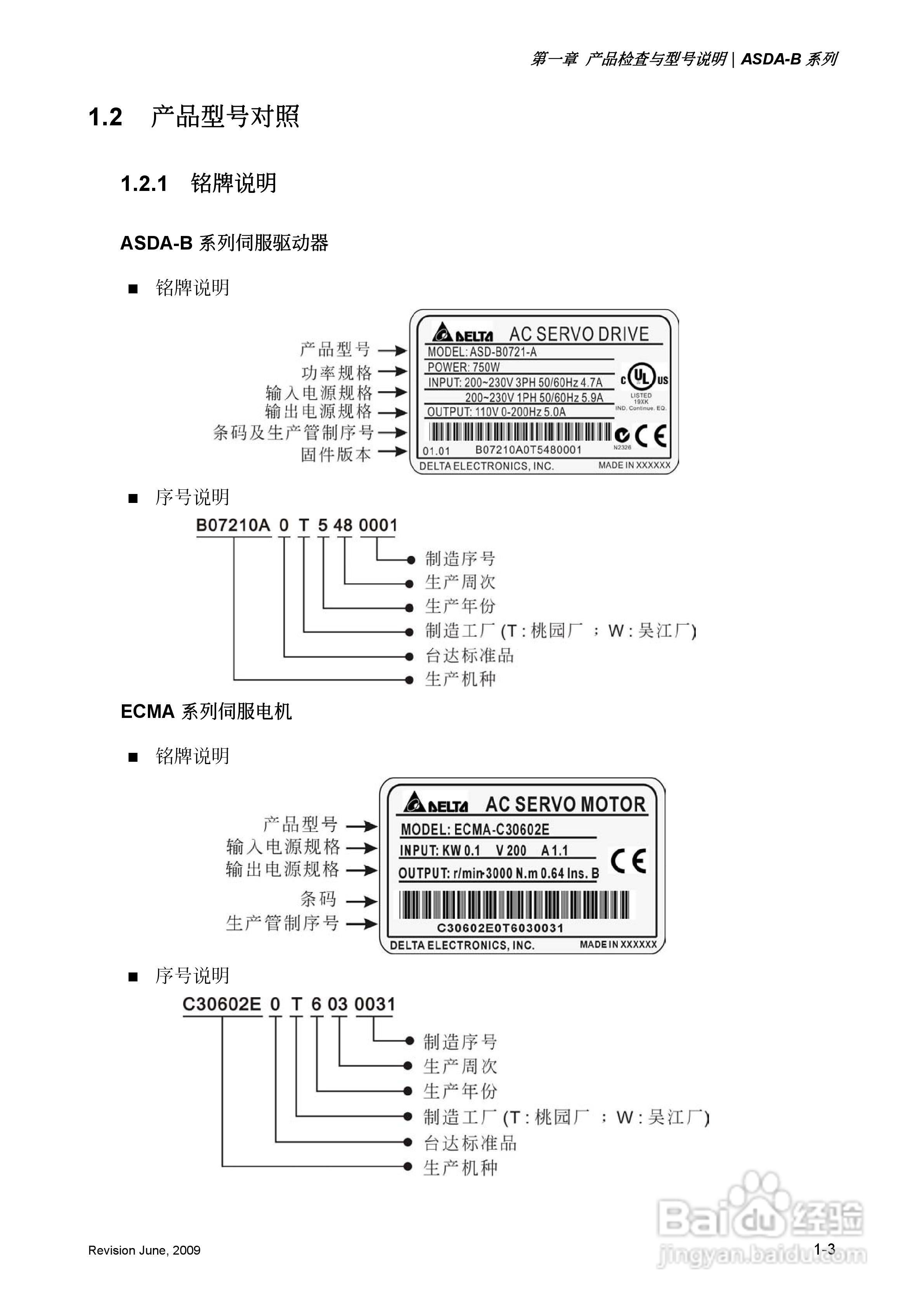 台达ASDA-B伺服驱动器使用手冊:[2]