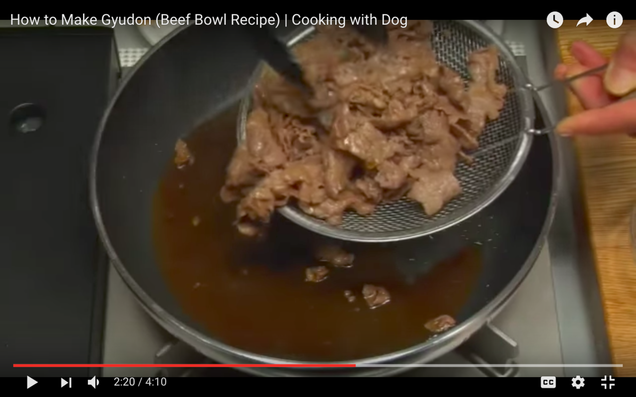 轻轻松松就可以学会的牛肉盖饭