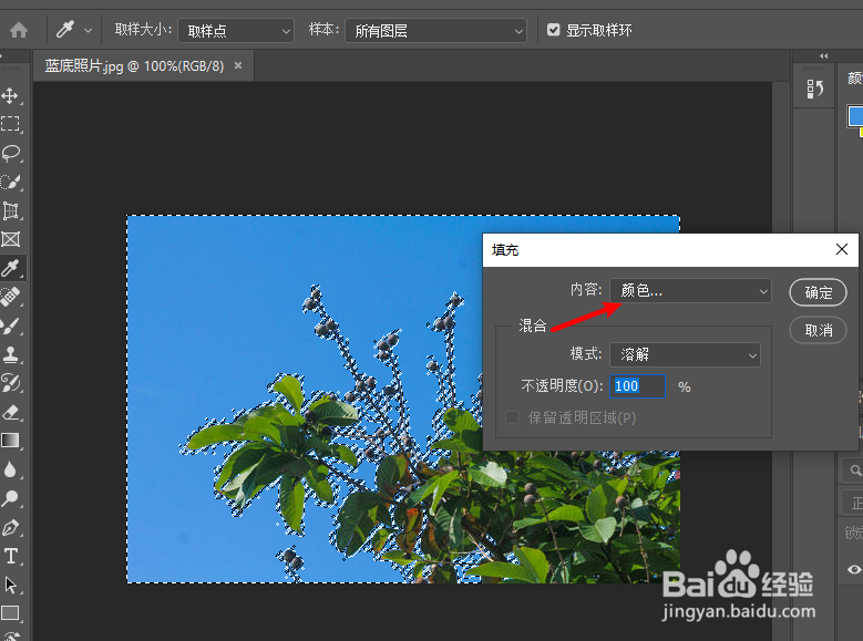 照片蓝底换成白底怎么换