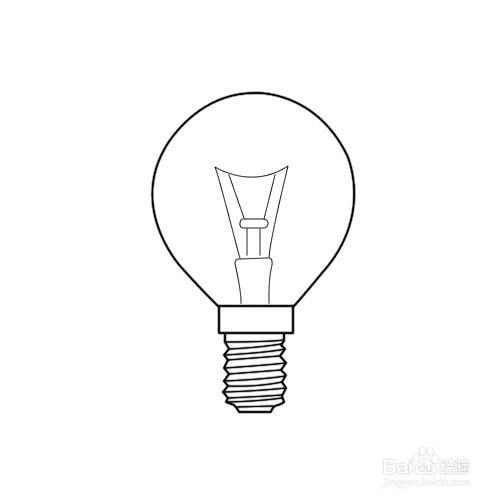 如何画灯泡简笔画