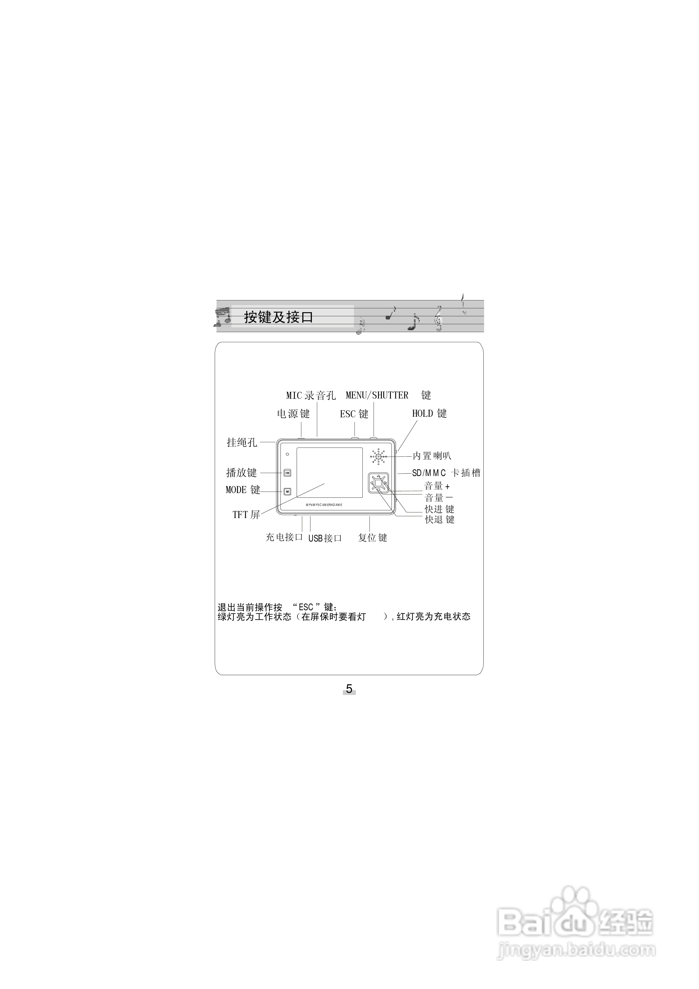 金星JXD689型MP4播放器使用说明书:[1]