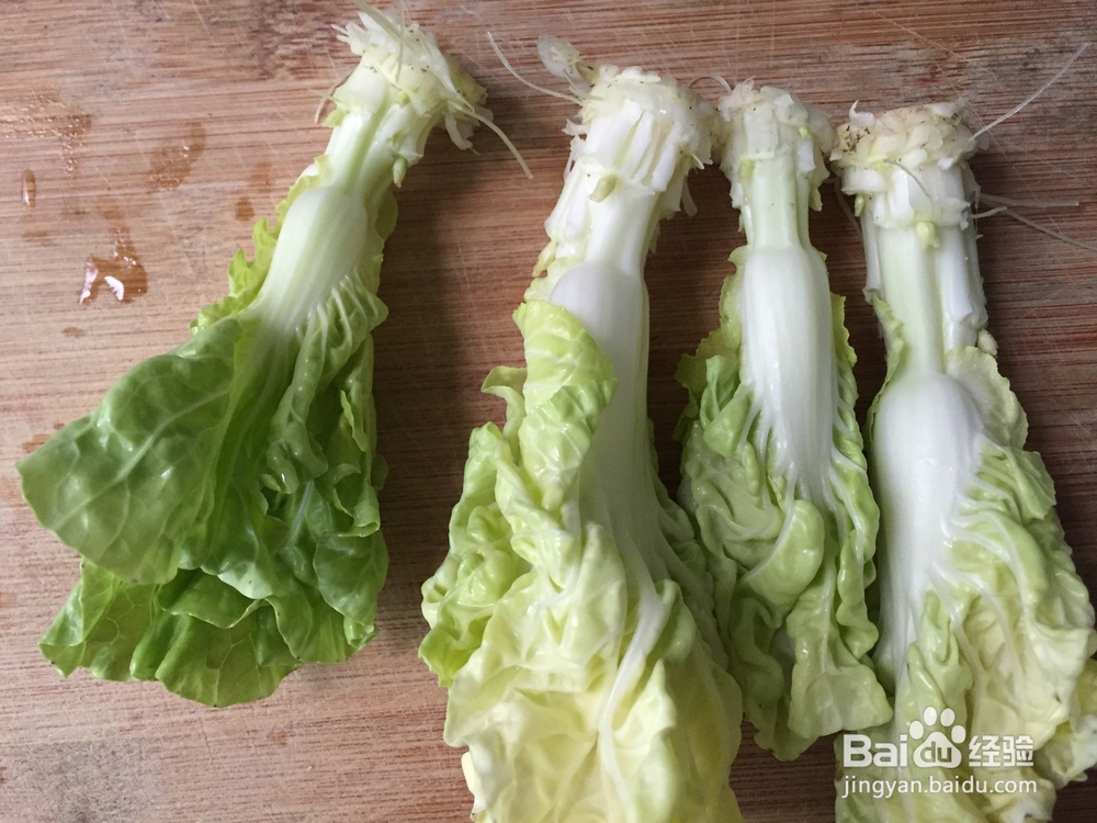 家常菜系清炒黄白菜