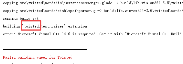 Microsoft Visual C++ 14.0 is required 怎么办
