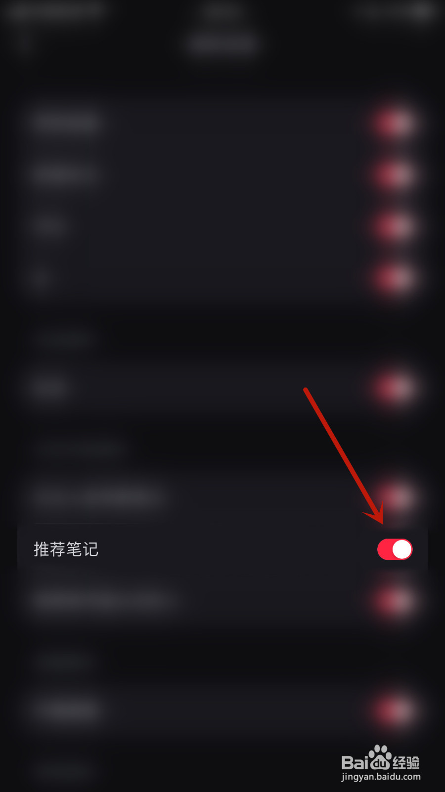 小红书如何设置推荐笔记通知开启