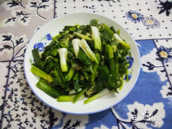 教你做虾皮炒青蒜