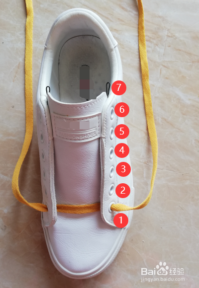 7孔高帮鞋带系法图片
