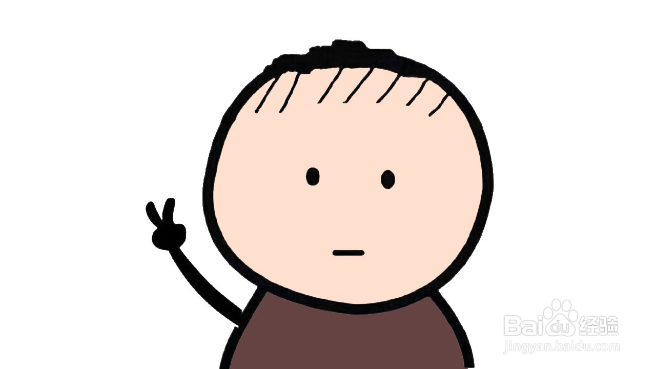 可爱萌娃简笔画